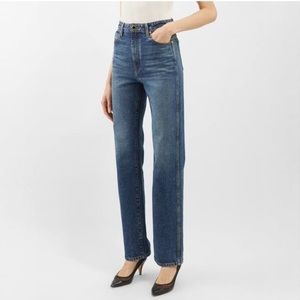 KHAITE DANIELLE BLUE STRAIGHT LEG JEANS